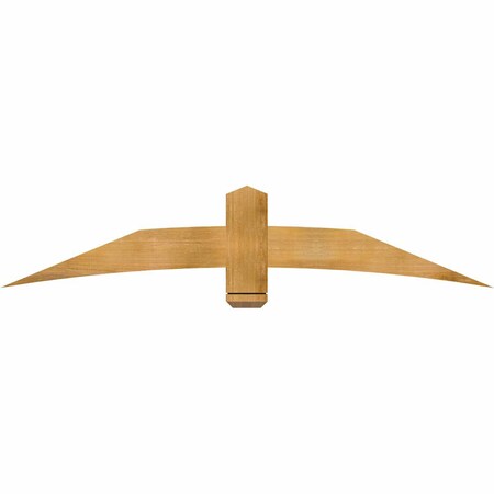 Ekena Millwork Bellingham Rough Sawn Timber Gable Bracket, Western Red Cedar, 72"W x 15"H x 2"D x 6"F, 5/12 Pitch GBW072X15X0206BEL00RWR